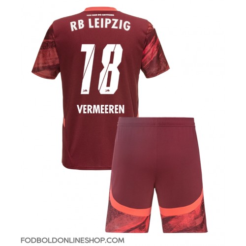 RB Leipzig Arthur Vermeeren #18 Udebane Trøje Børn 2024-25 Kortærmet (+ Korte bukser)